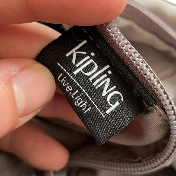 Kipling Eugina Weekender Duffle Bag Navy Blue Nylon Shoulder Strap Pockets - Picture 6 of 6